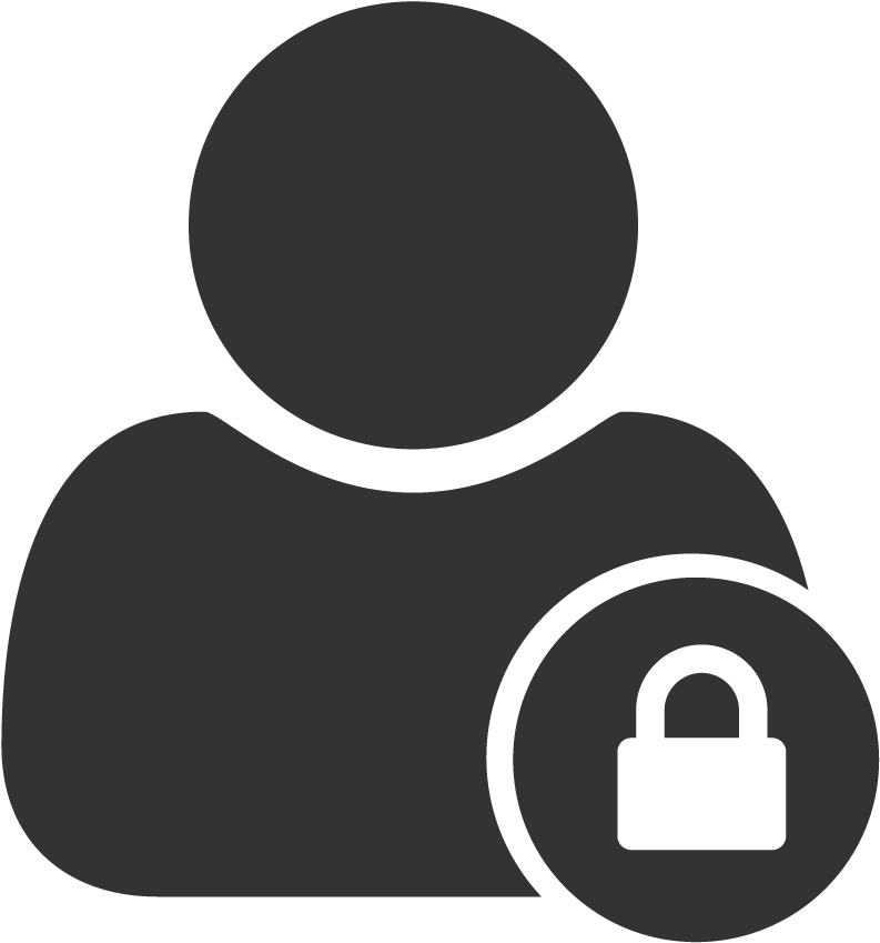 User Icon Locked Profile PNG with transparent background