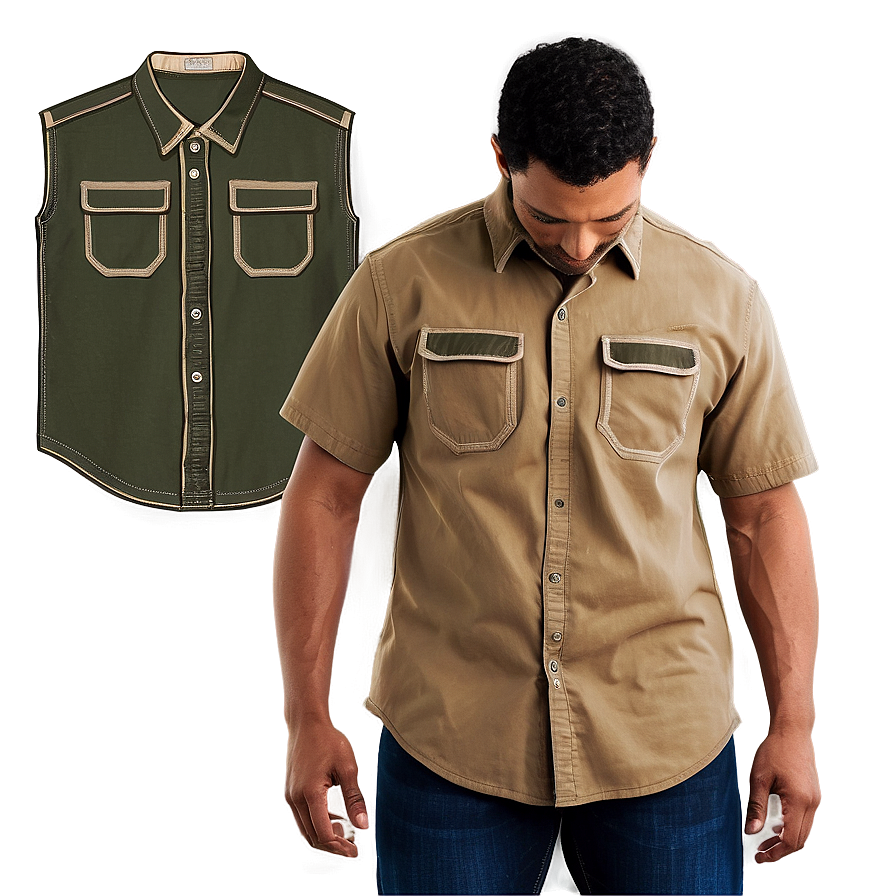 Utility Shirt Pocket Concept Png Ams25