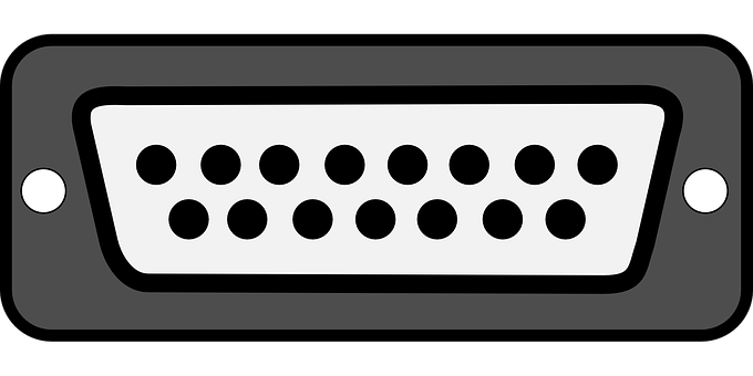 V G A Port Graphic PNG with transparent background