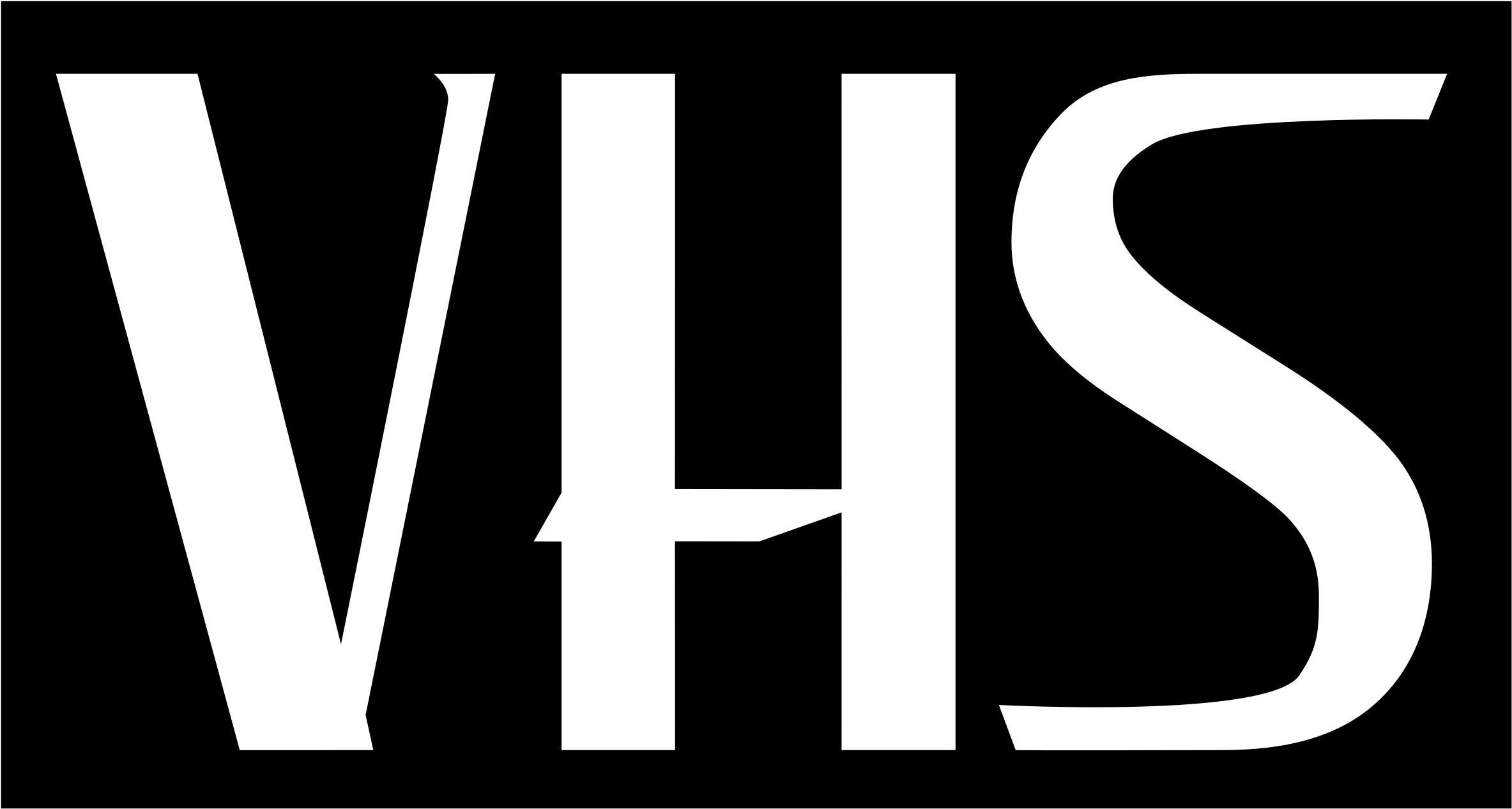 V H S Logo Blackand White