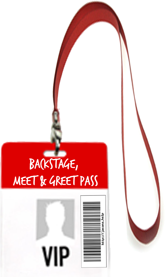 V I P Backstage Pass PNG with transparent background
