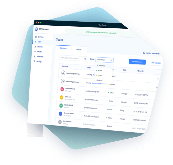 V P N Management Software Interface