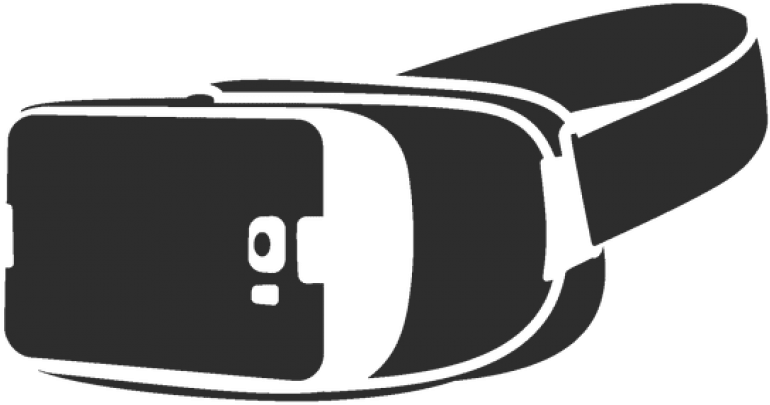 V R Headset Silhouette