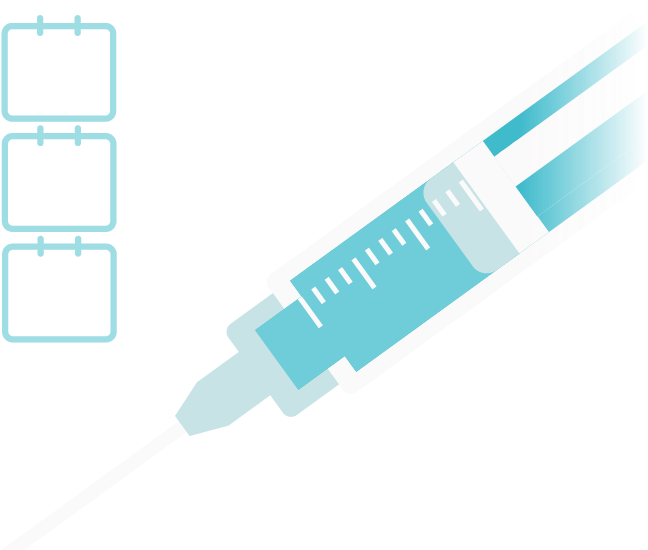 Vaccination Schedule Syringe Illustration