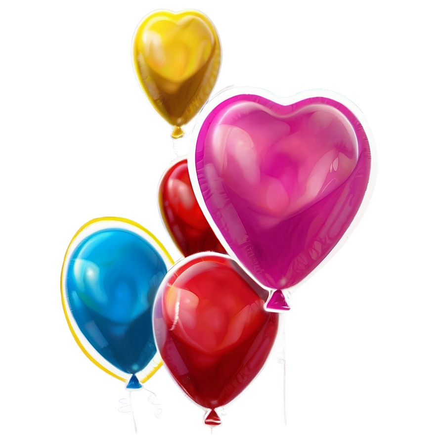 Valentine Heart Balloon PNG oun97 PNG image with a transparent background, free high-resolution download