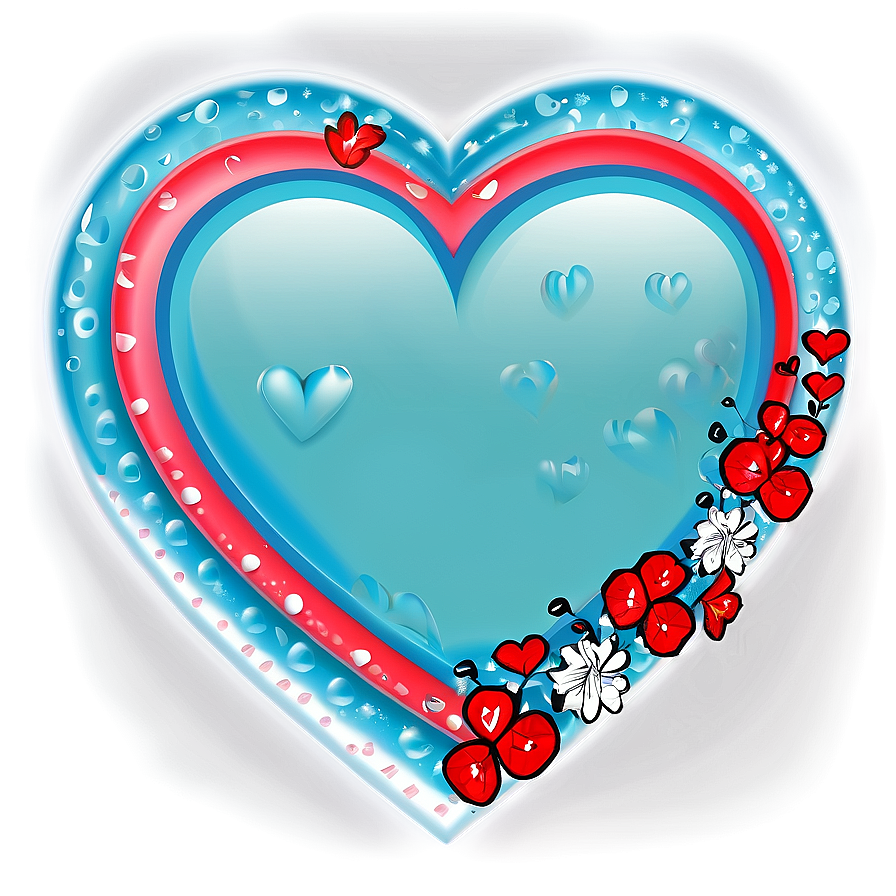 Valentine Heart Border PNG lgu42 PNG image with a transparent background, free high-resolution download
