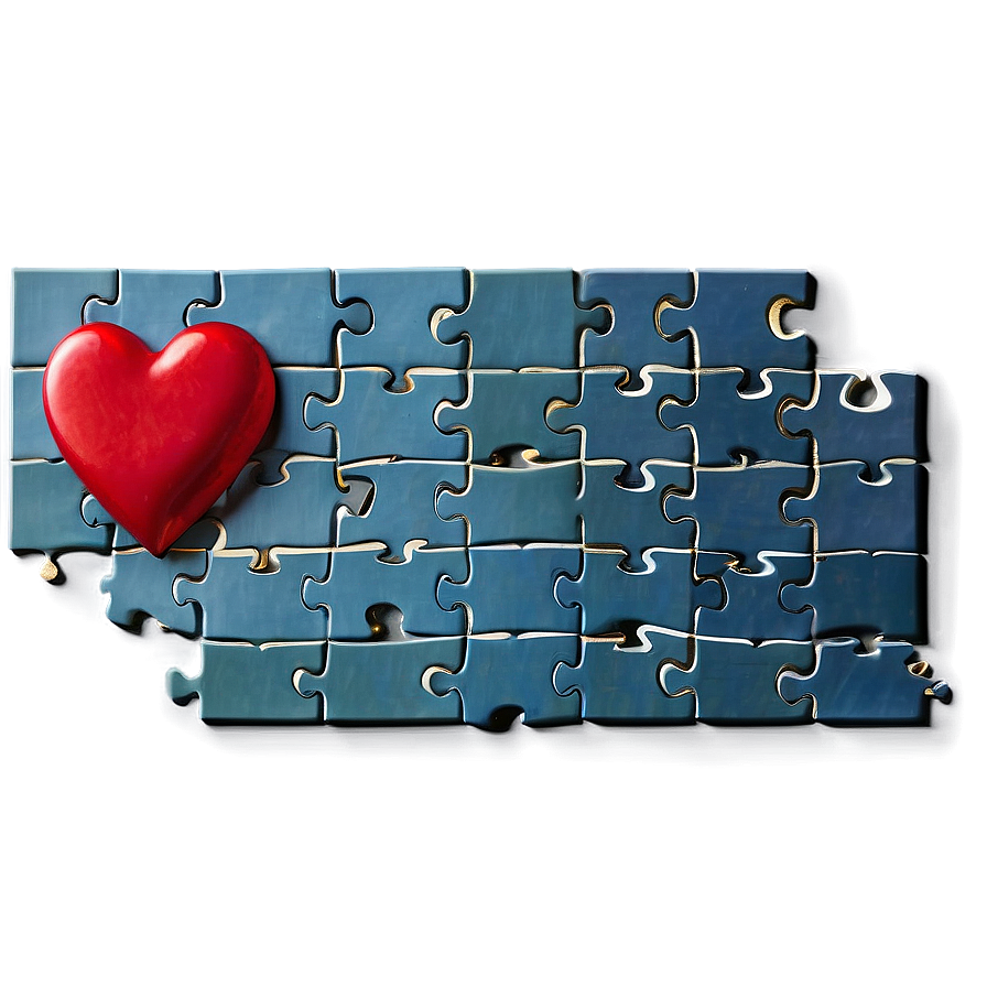 Valentine's Day Heart Puzzle Png Uwp