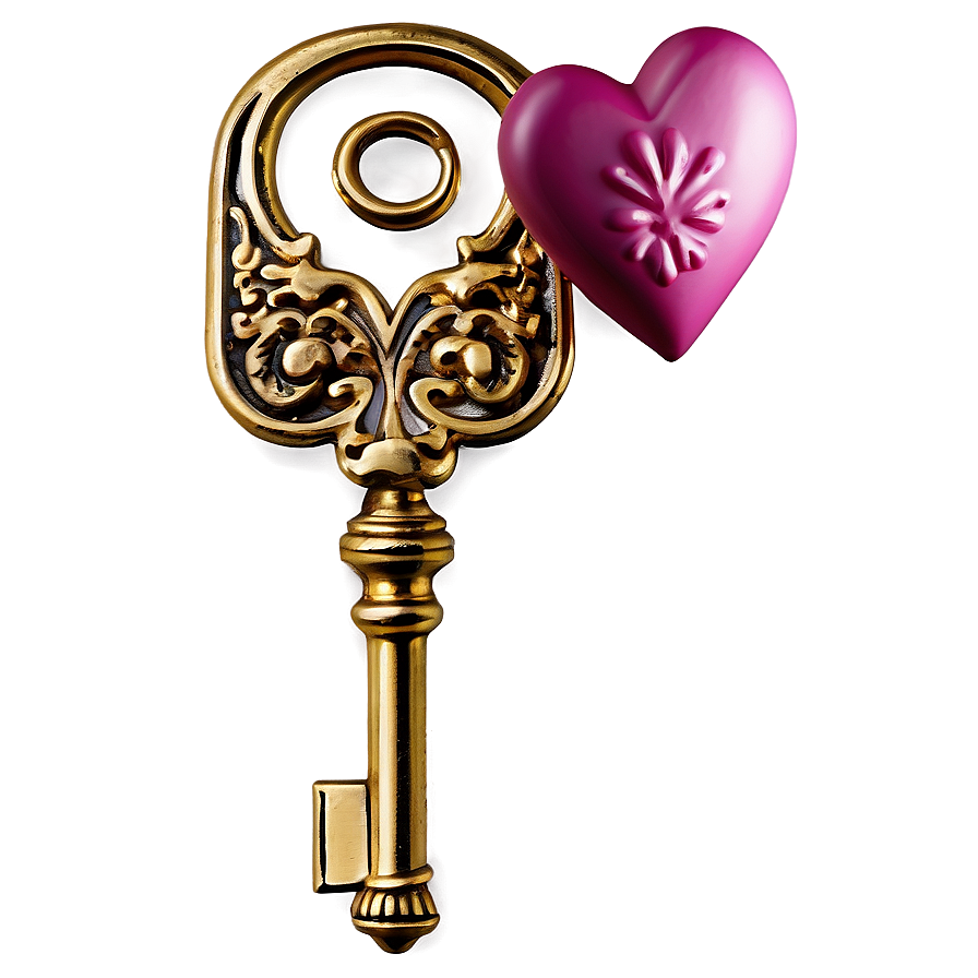 Valentine's Day Love Key Png Hsg1