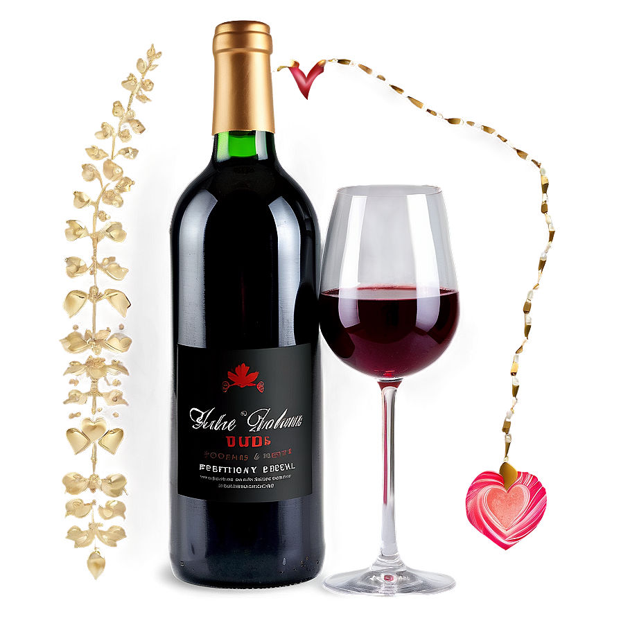 Valentine's Day Wine Png Tdd16