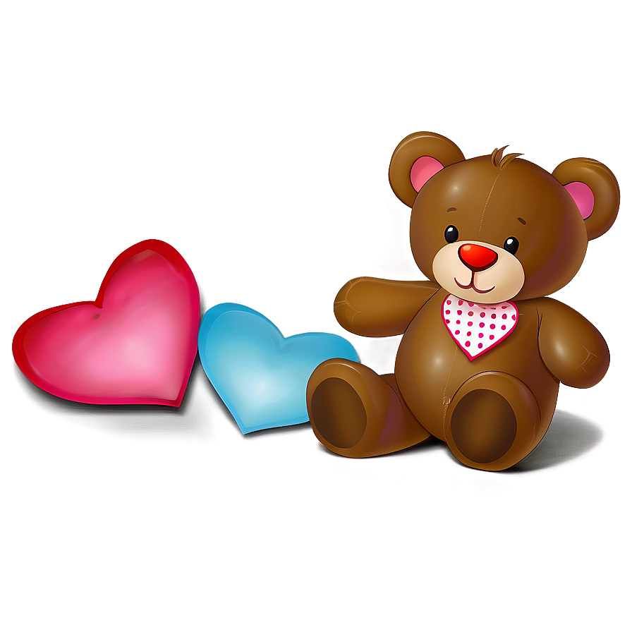 Valentine Teddy Bear Clipart Png 06282024