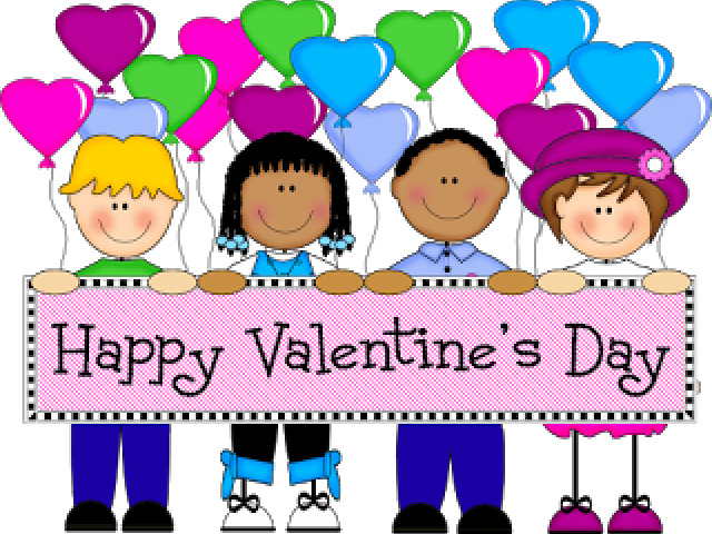 Valentines Day Cartoon Children Banner