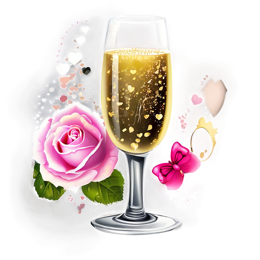 Valentines Day Champagne Png Xar54