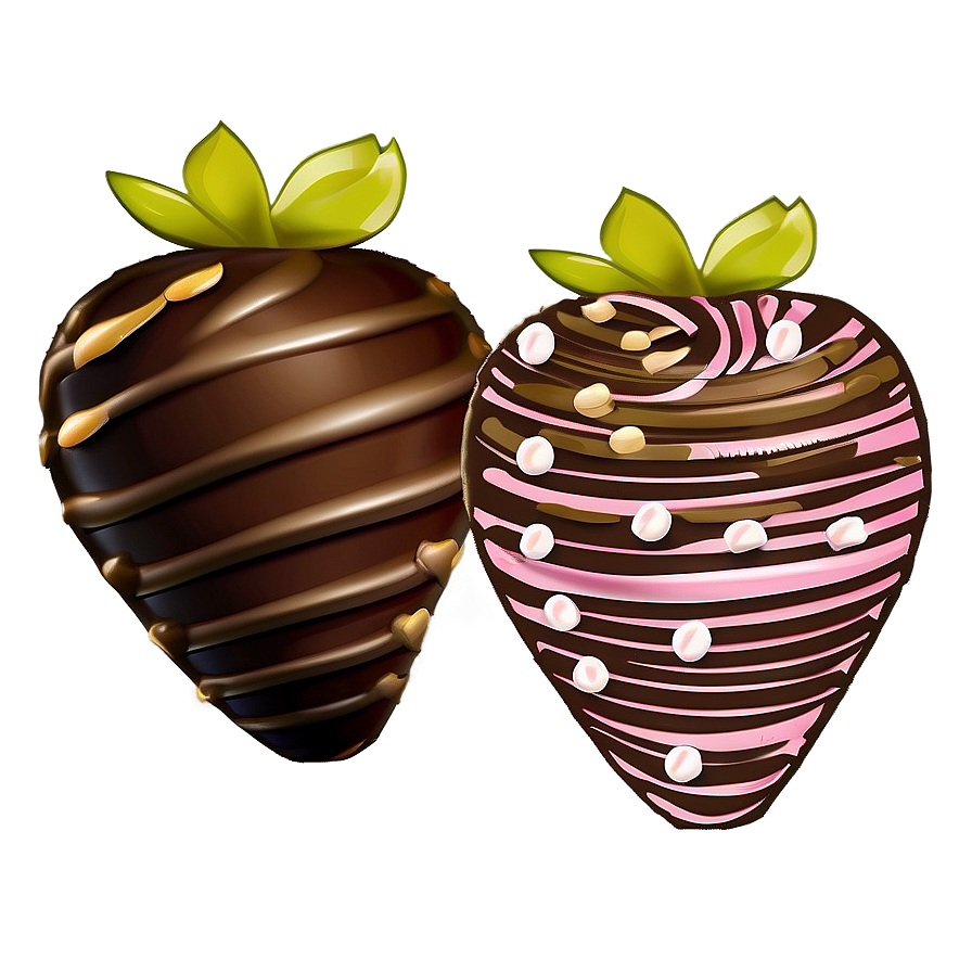 Valentines Day Chocolate Strawberries Png 18