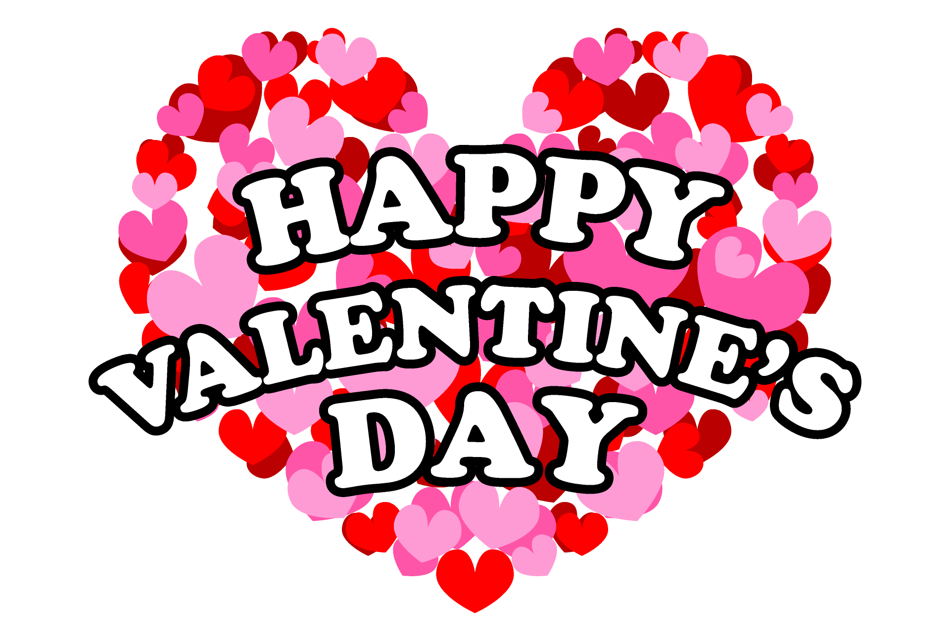 Valentines Day Heart Graphic PNG with transparent background