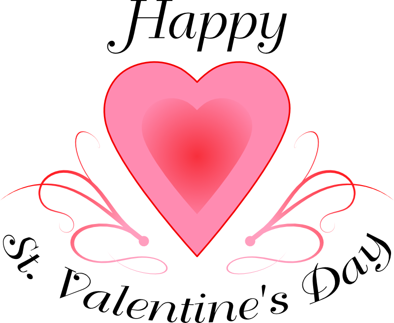 Clip Art Happy St Valentines Day - Happy St Valentine's Day Clipart, HD Png Download PNG with transparent background