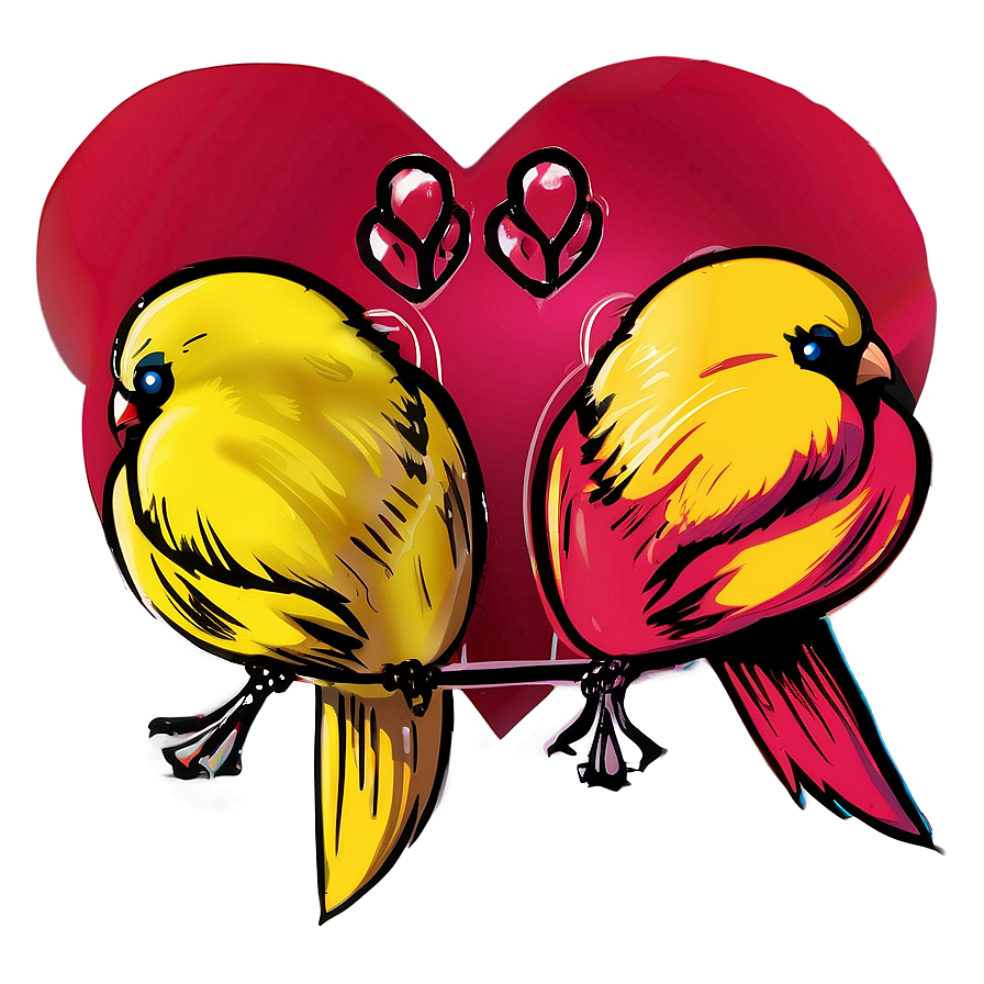 Valentines Day Love Birds Png 05212024