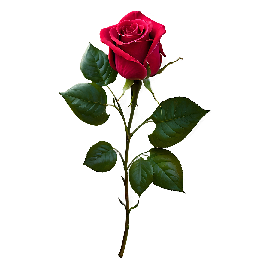 Valentines Day Red Rose Png Owj29