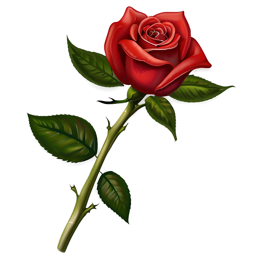 Valentines Day Red Rose Png Quk