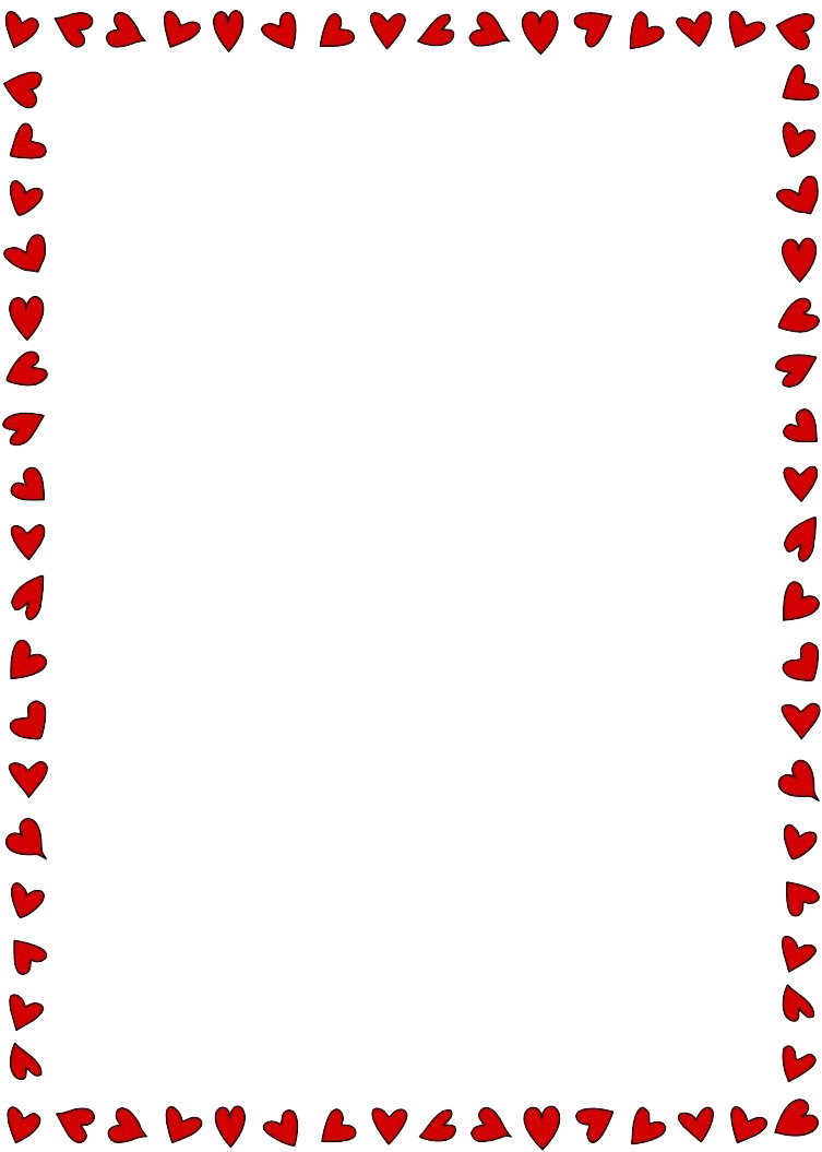 Valentines Heart Border Design