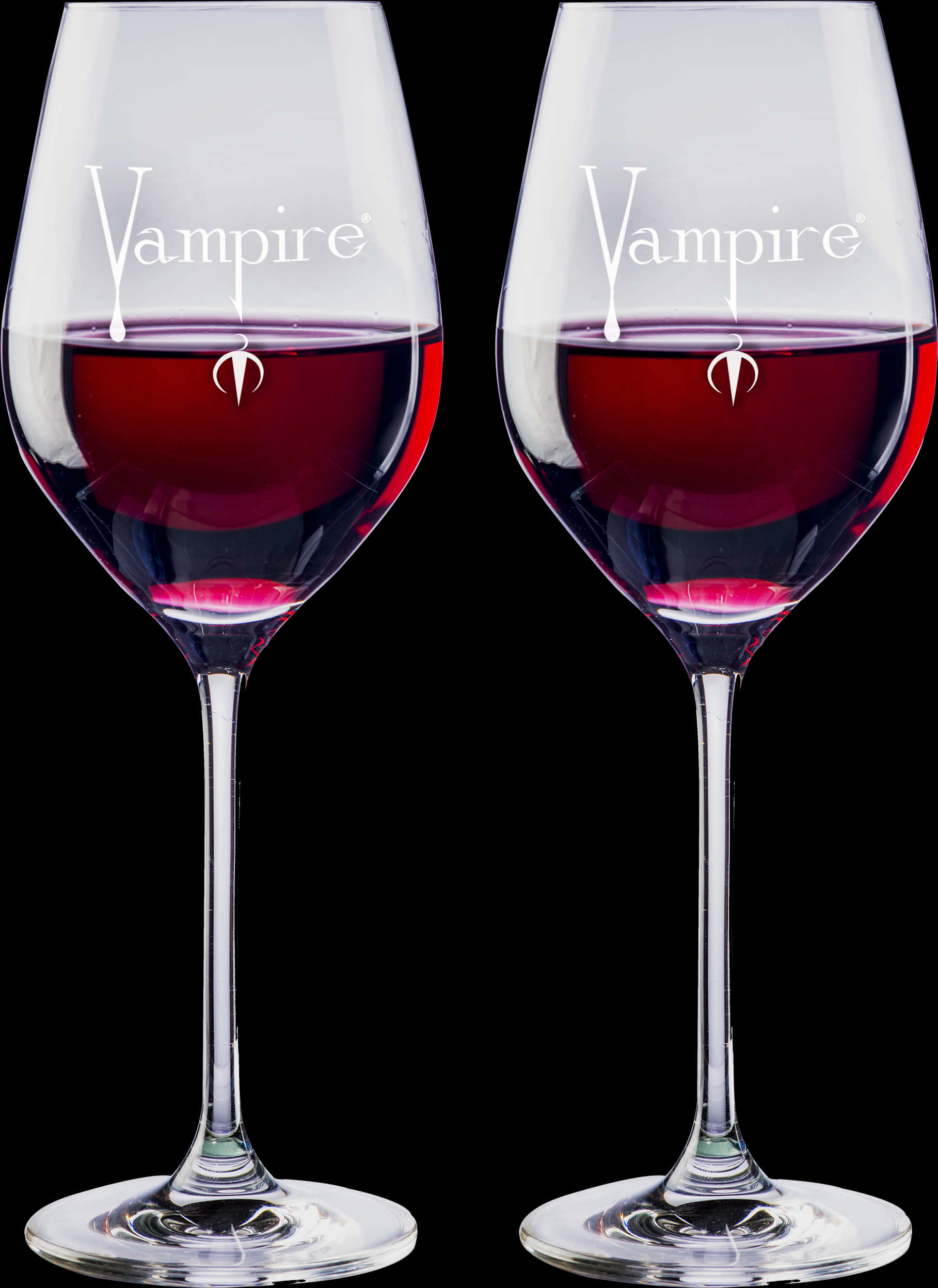 Vampire Themed Wine Glasses