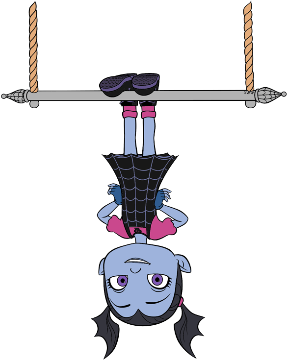 Vampirina Hanging Upside Down