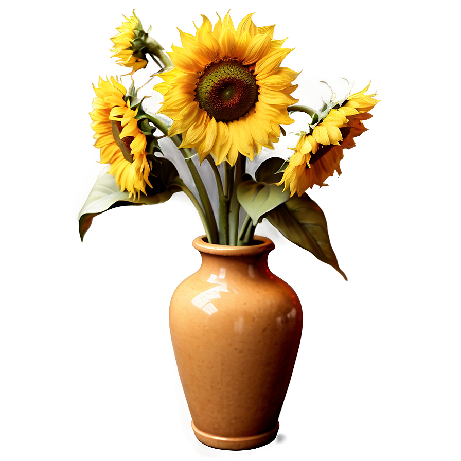 Van Gogh Sunflowers Art PNG 49 PNG image with a transparent background, free high-resolution download