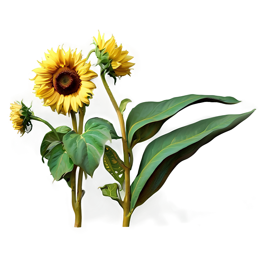 Van Gogh Sunflowers Art PNG 62 PNG image with a transparent background, free high-resolution download