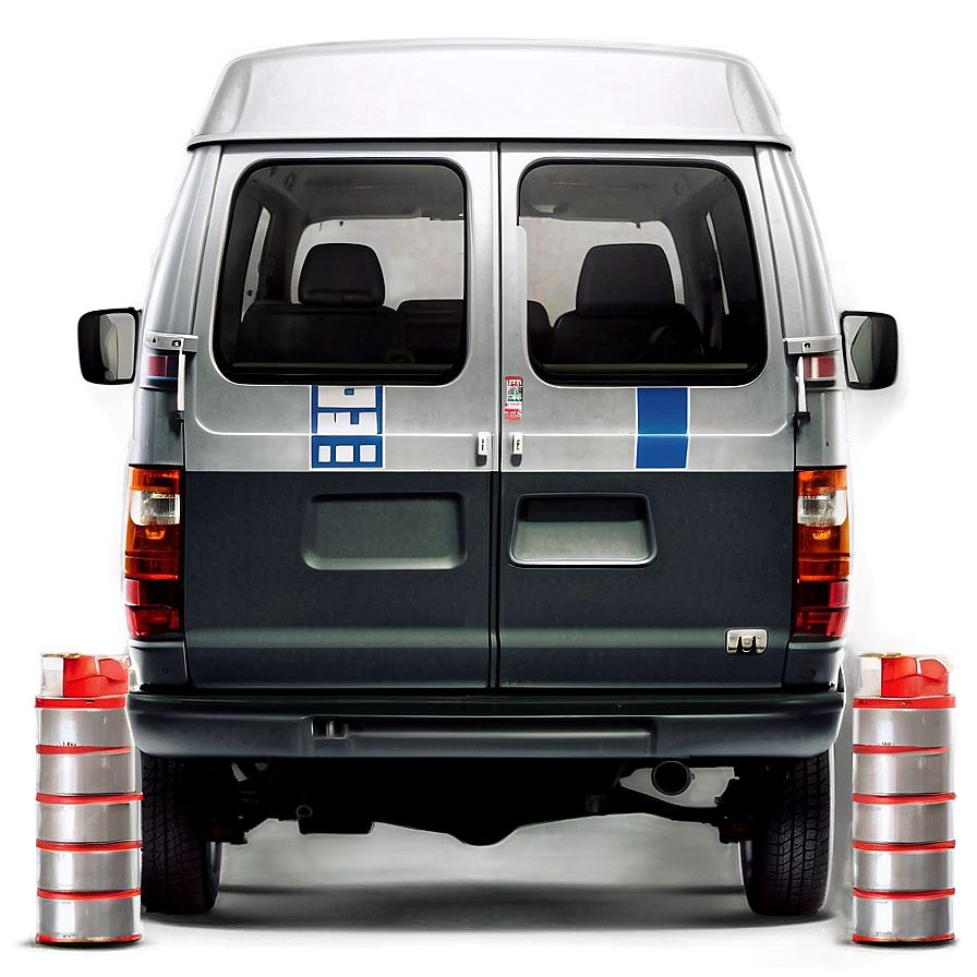 Van in City Traffic PNG gpa57 PNG with transparent background