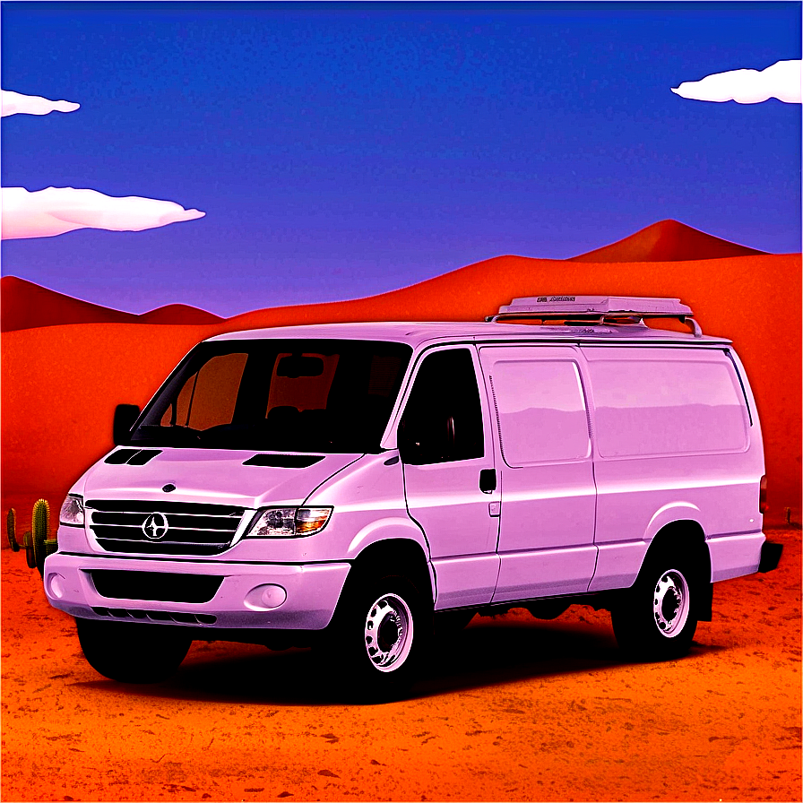 Van In Desert Landscape Png Jhr5