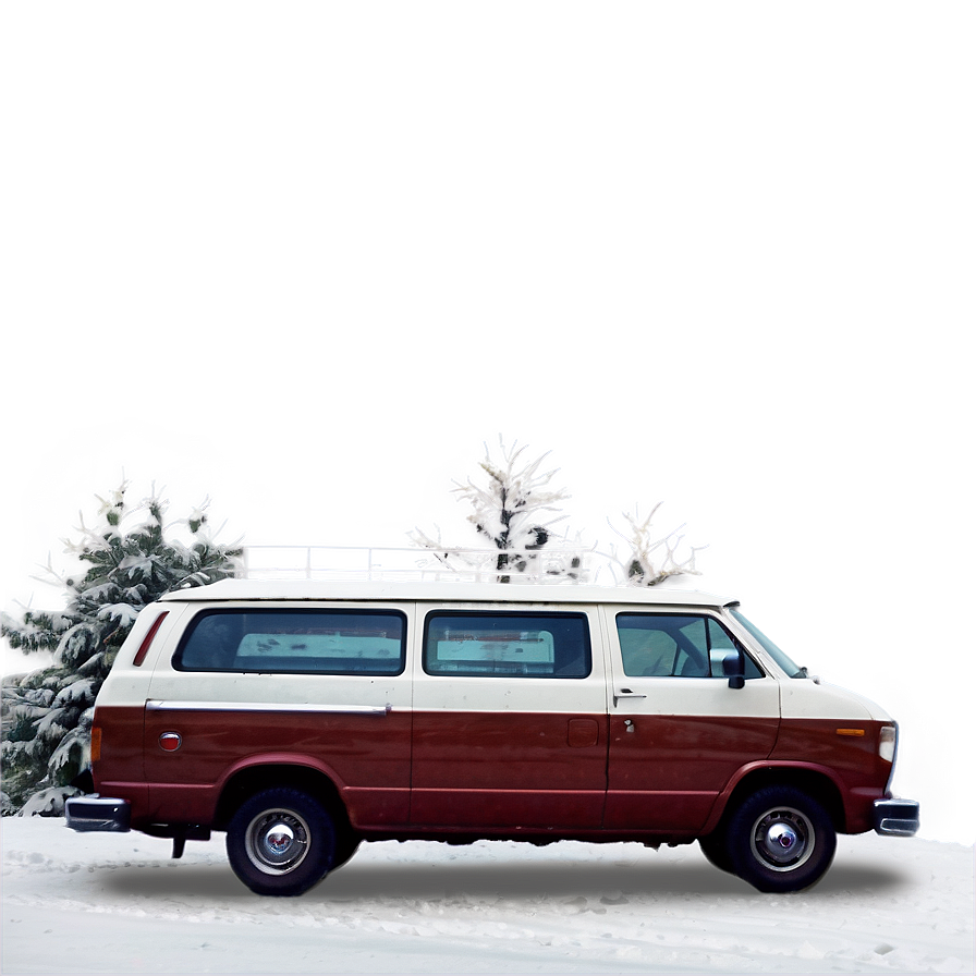 Van In Snow Winter Png 90