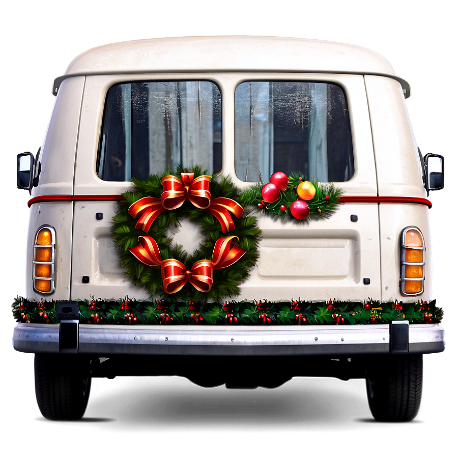 Van With Christmas Decor Png 06202024