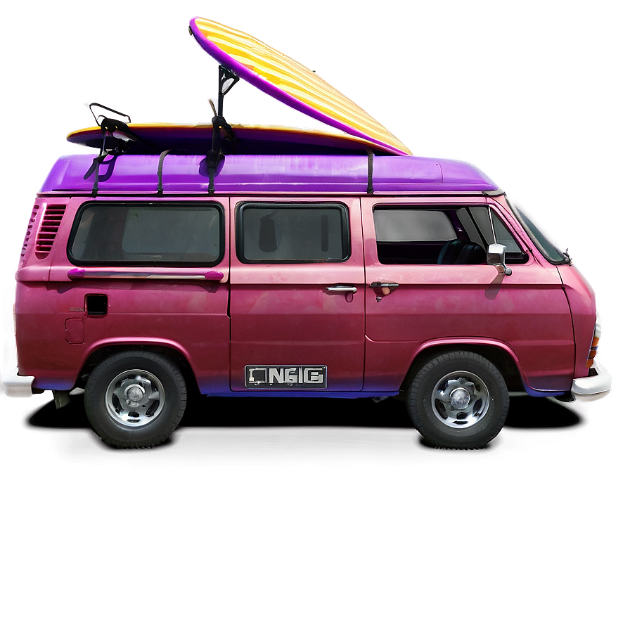 Van With Surfboards Png Flq