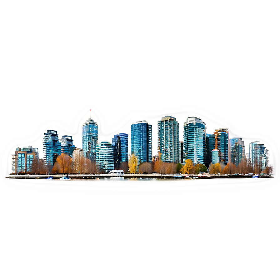 Vancouver Cityscape PNG 06202024 PNG with transparent background