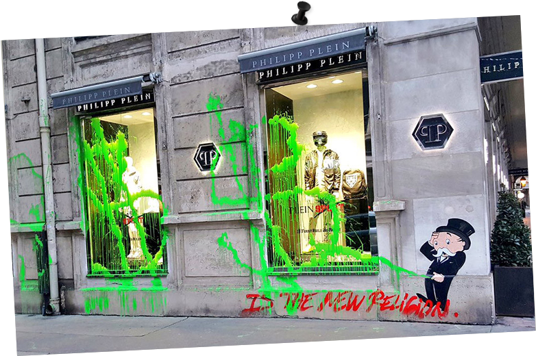 Kidult Pees On Philipp Plein’s Paris Flagship Store - Kidult Philipp Plein, HD Png Download PNG with transparent background