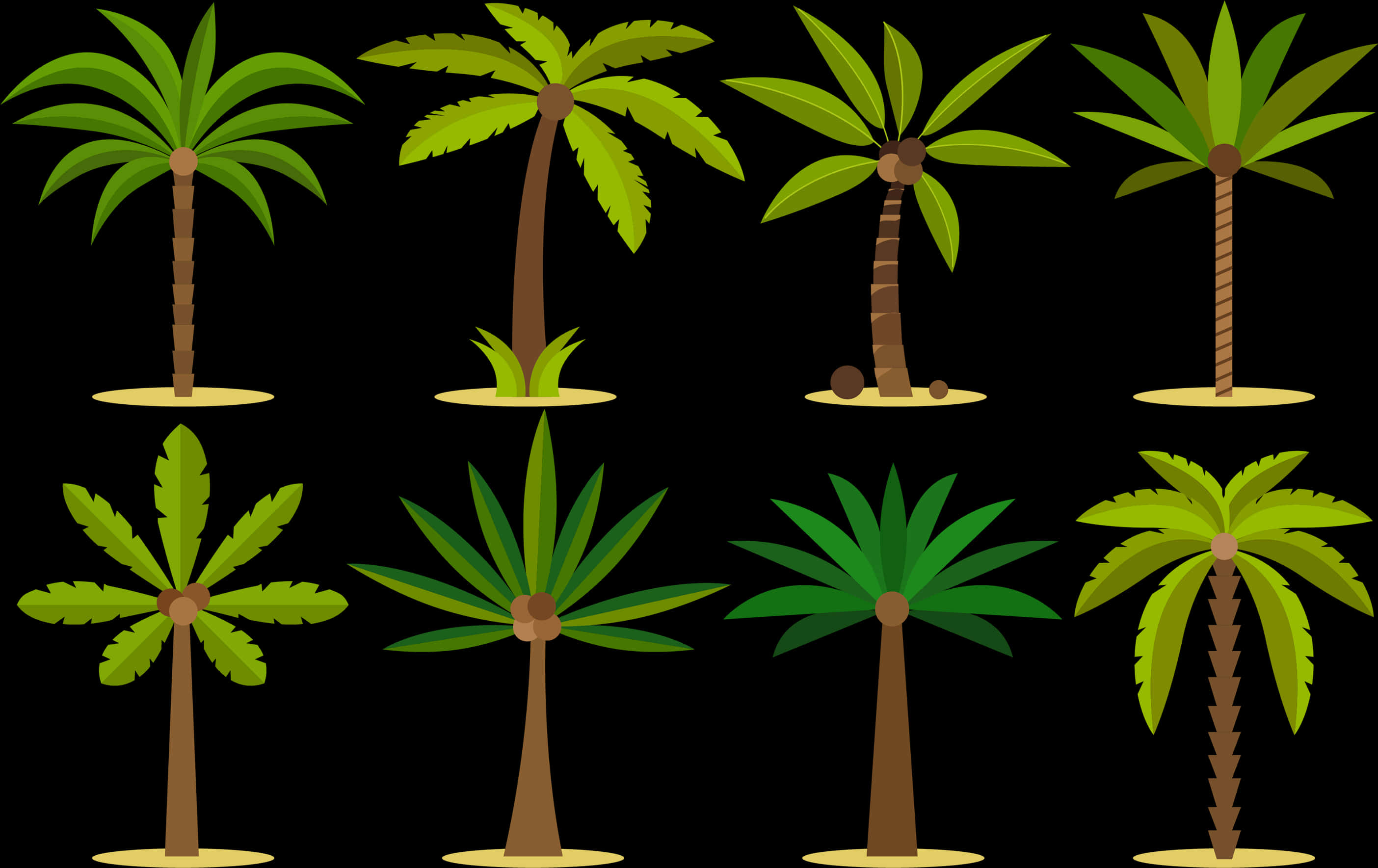 Vector Graphics Palm Trees Clip Art Design Tattoo Art - Trees Design, HD Png Download PNG with transparent background