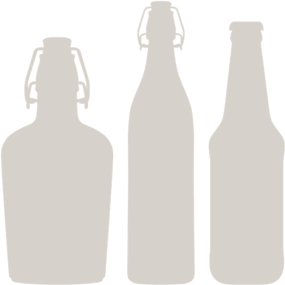 Varietyof Cider Bottles Silhouette