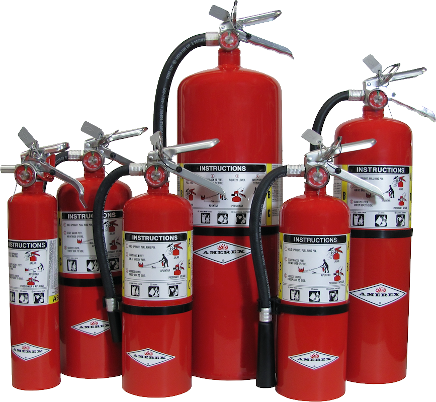 Varietyof Fire Extinguishers