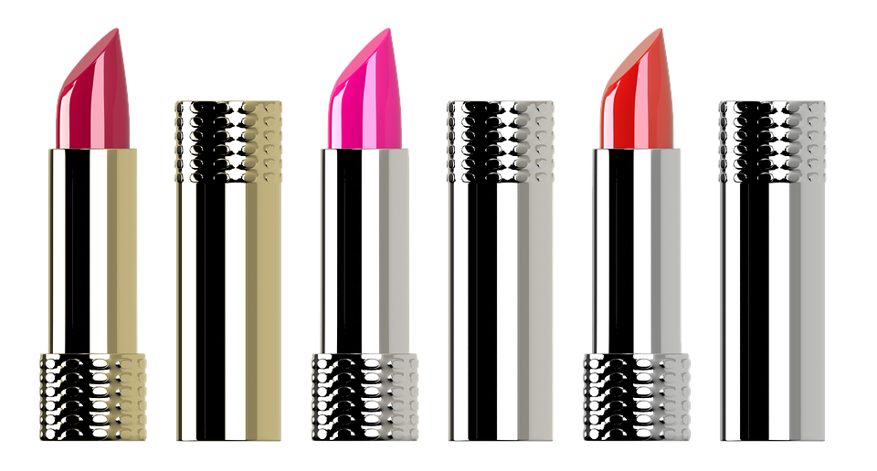 Varietyof Lipsticks Display PNG with transparent background