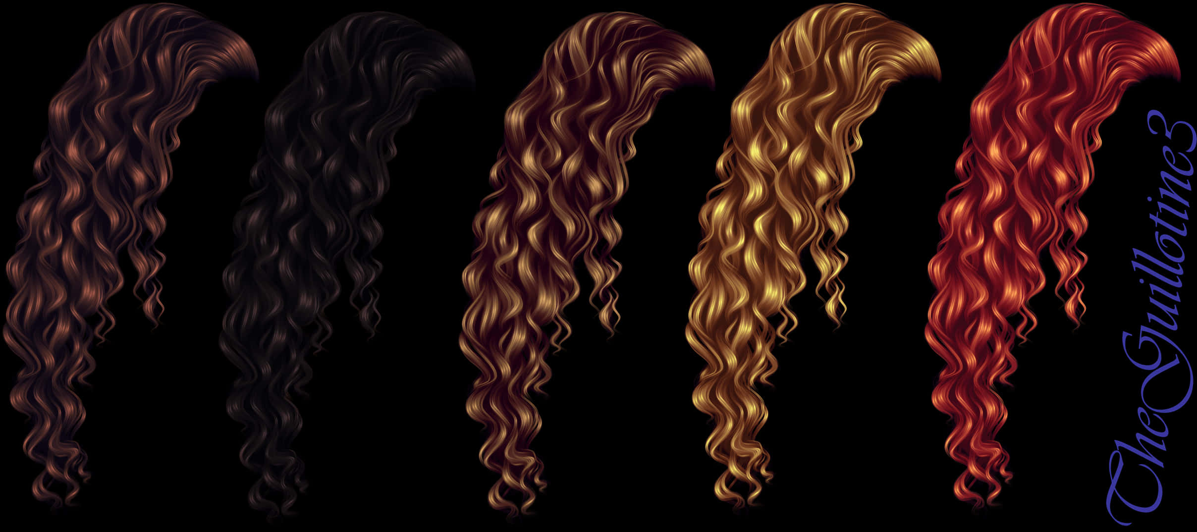 Hair Curls Png Image - Transparent Curly Hair Clipart, Png Download PNG with transparent background