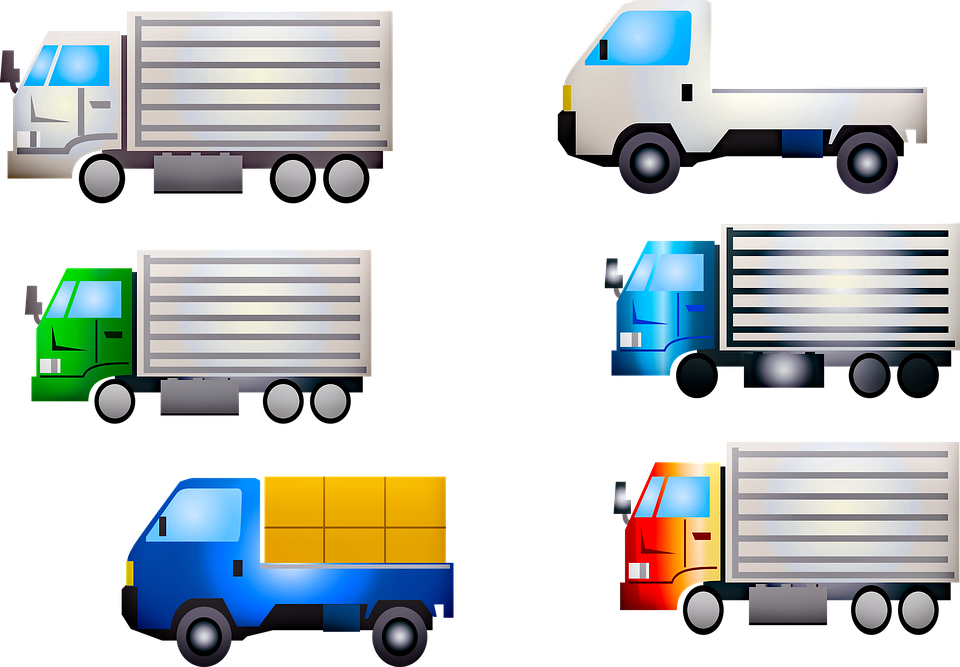 Varietyof Lorries Illustration