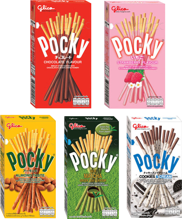 Varietyof Pocky Flavors