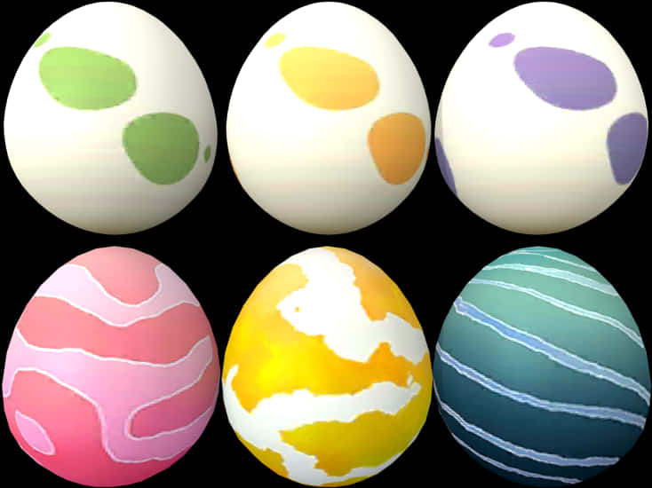 Varietyof Pokemon Eggs