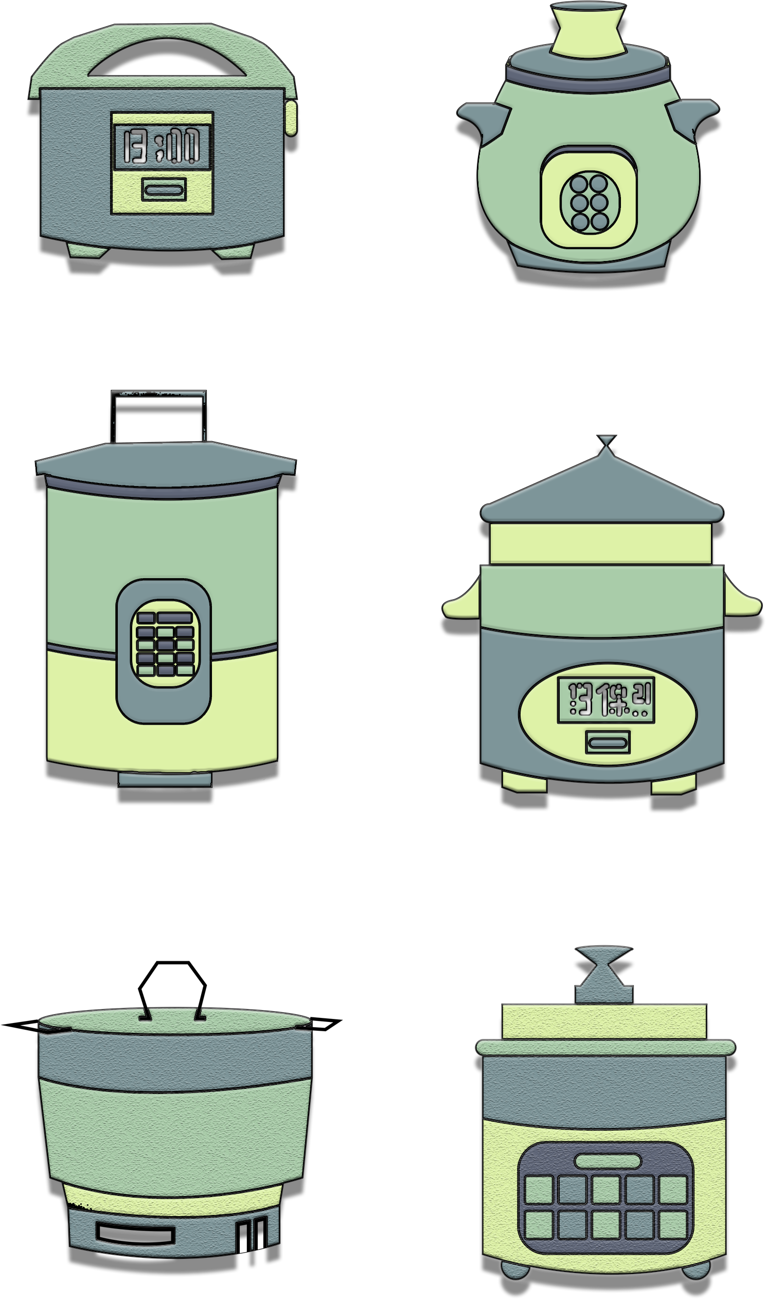 Cartoon Cute Simple Rice Cooker Png And Psd - Rice Cooker, Transparent Png PNG with transparent background