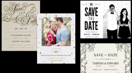 Varietyof Savethe Date Cards