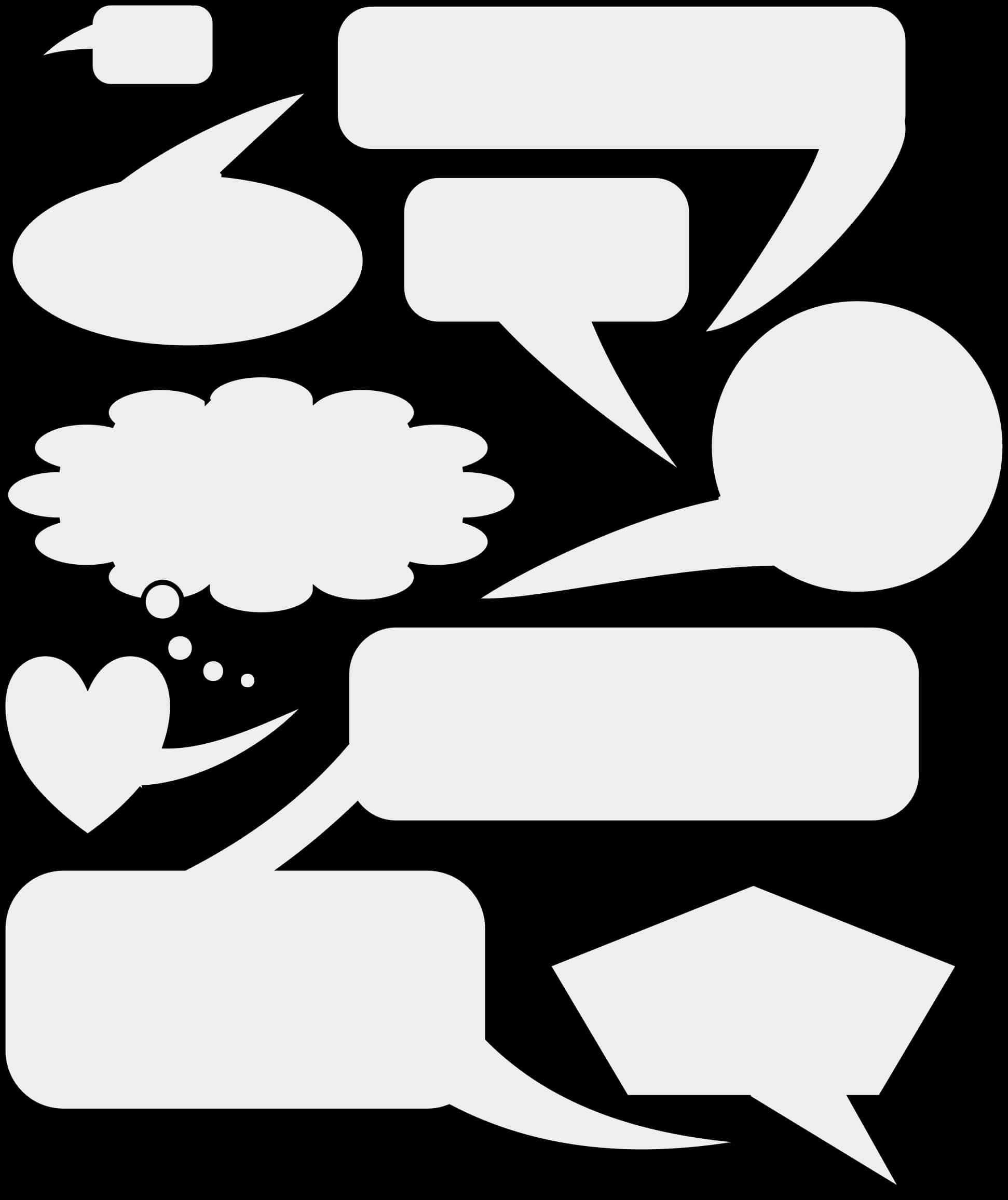 Varietyof Speech Bubbles Vector