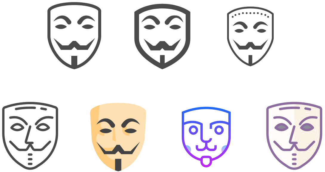 Anonymous Face Png, Transparent Png PNG with transparent background