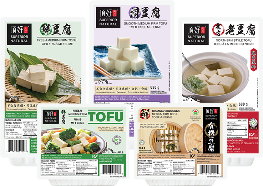 Varietyof Tofu Packages