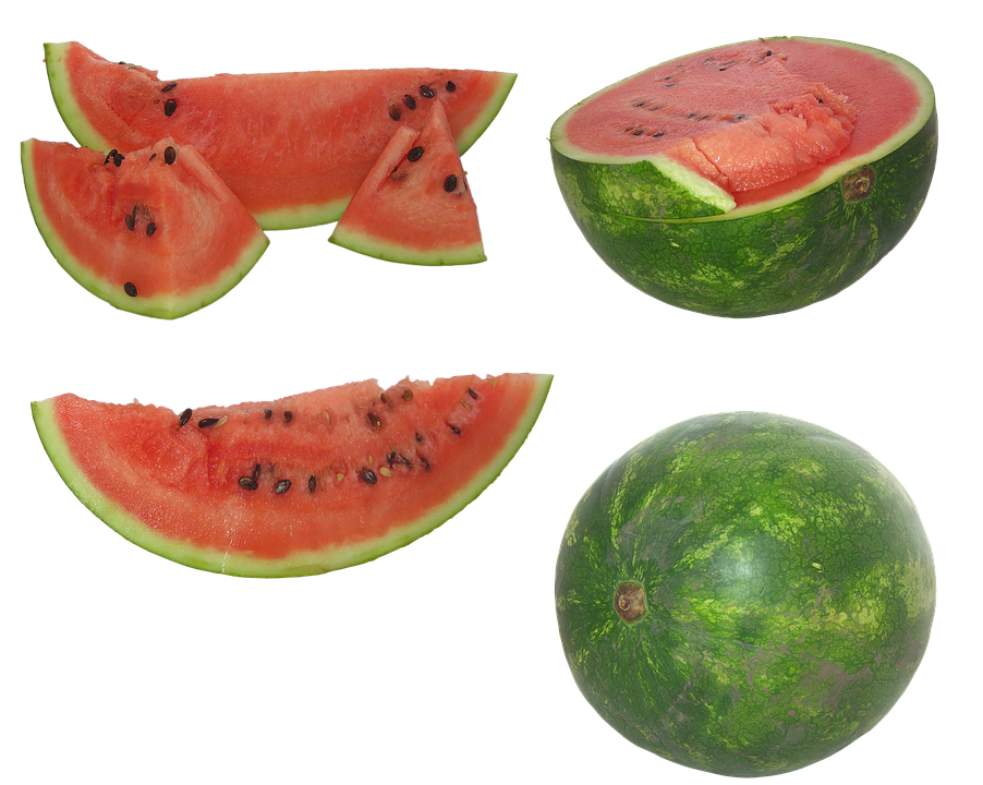 Varietyof Watermelon Slicesand Whole PNG image with a transparent background, free high-resolution download