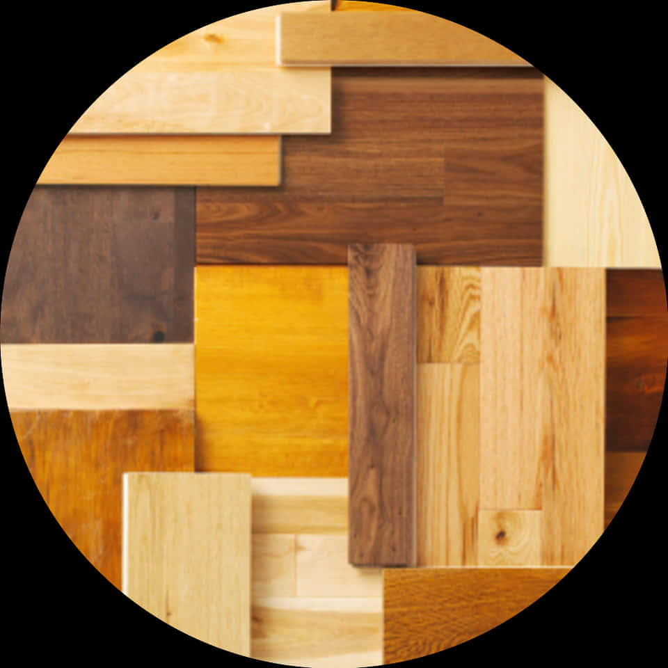 Varietyof Wood Floor Samples PNG with transparent background