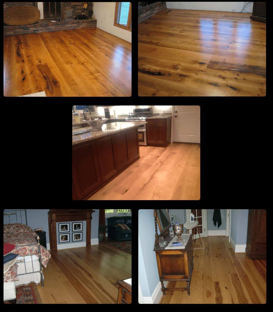 Varietyof Wood Floorsin Interiors PNG with transparent background